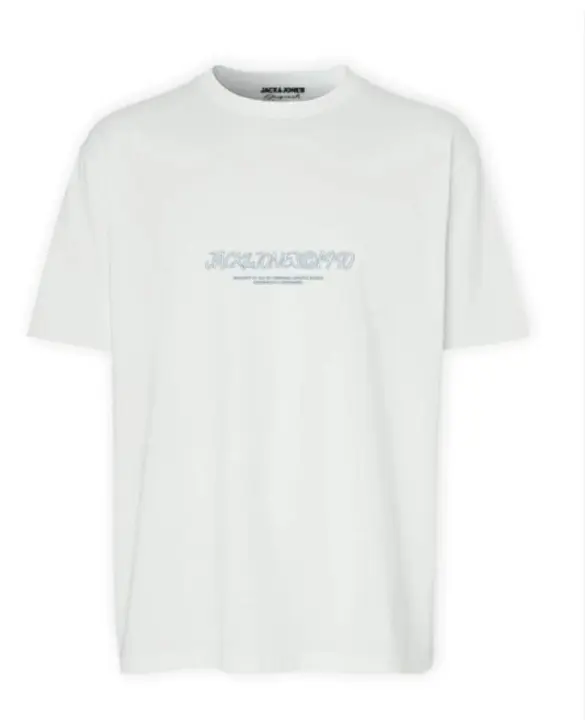 Camiseta JACK & JONES JORBRONX TEE SS CREW NECK FST 12263936 Blanco Blanco - 1