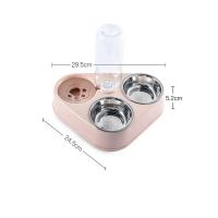 Alimentador Y Bebedero Automático Para Gatos Y Perros Con Doble Cuenco Anti-tropezón Botella De Agua Acero Inoxidable Suministros Para Mascotas Fuente De Agua Para Gatos - details 5