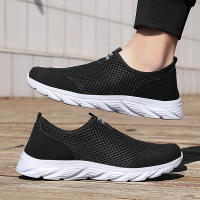 Zapatillas De Verano Para Hombre Suela Antideslizante Transpirable Deporte Ligero Zapatillas Casuales Con Malla Suave Y Cómodas Para Exterior - details 13