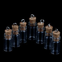 10Pcs Mini Botellas De Vidrio Pequeñas Viales Con Tapa De Turrón Multiusos De Alta Calidad Y Nueva Condición Jars Para Cosméticos Y Materiales Químicos - details 9