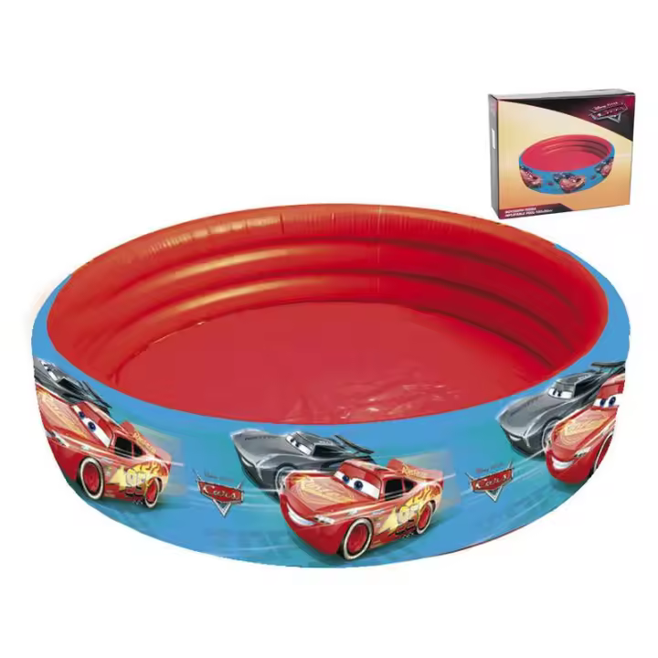 Molto Piscina Hinchable Cars 150x30cm - Divertida y Fácil de Inflar - 1