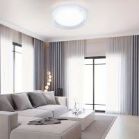 Lámpara De Techo LED Para Decoración De Habitaciones Luz Interior Para Cocina Dormitorio Sala De Estar Baño Cristal Redondo Fijación En La Superficie Moderno - details 0