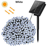 Luces De Cadena Solar Para Exterior LED Luces Navideñas Al Aire Libre Impermeables Para Jardín Y Valla Instalación Auto-Contenida Fuente De Energía Solar Protección IP65 - details 6