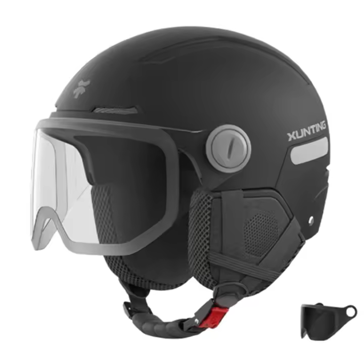 Casco De Motocicleta Eléctrica Grande Universal Para Hombres Cuatro Estaciones Casco Medio De Batería Apto Para Viajes - 1