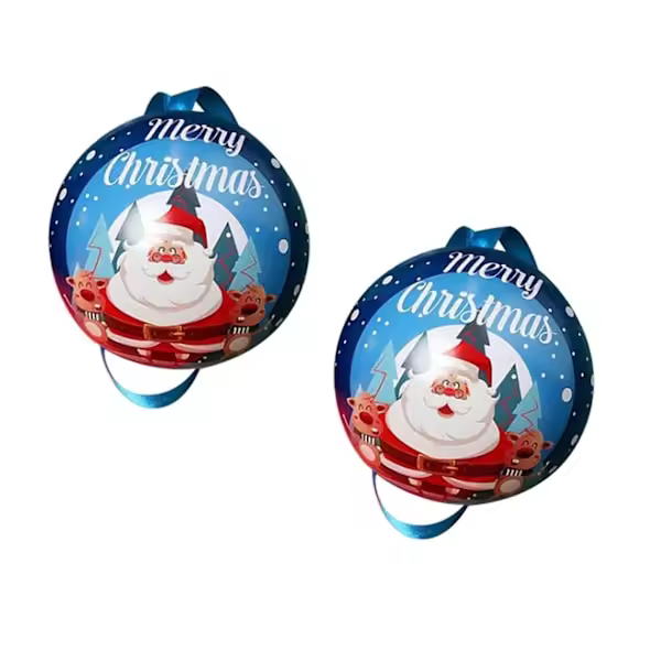 Christmas Decoration Christmas Sale Christmas Candy Jar Tin Can Candy Jar Gift Ball Packaging Christmas Eve Decorations For Seniors Christmas - 1