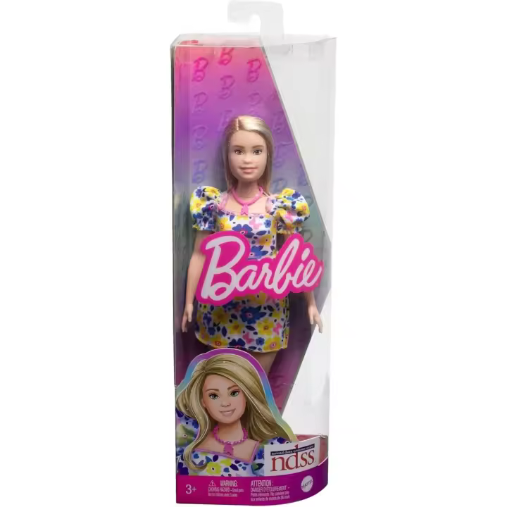 Barbie Fashionista 208 Síndrome Down Vestido Flores Mattel HJT05 - 1