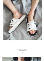 Zapatillas De Hombre Para Exterior E Interior Antideslizantes Con Suela Suave Cierre De Ganchillo Sandalias De Playa Estilo Casual Para Verano - details 8
