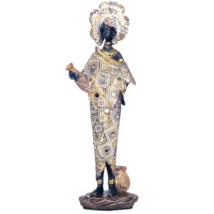 Signes Grimalt Figura Africana | Figura de Africana Gris Etnico 34X7X12cm - 1