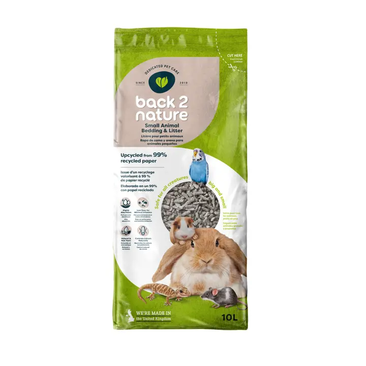 FibreCycle Lecho de Papel Reciclado Back 2 Nature - Lecho de Papel para Todo Tipo de Mascotas - 1