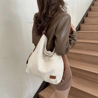 Bolso De Hombro Cruzado Grande Para Mujer Bolsa De Tela De Lona Versátil Para Nuevo Viaje Bolsa De Mano Doble Para Estudiantes - details 0