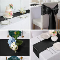 Corredor De Mesa De Seda 30cmx275cm Para Boda Y Fiesta Decoración Del Hogar Cubierta De Mesa De Eventos Y Banquetes - details 7