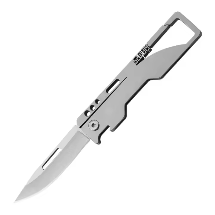 Cuchillo Multifuncional Plegable De Aleación De Titanio Con Llavero Arte De Papel Corte De Frutas Y Abrir Botellas Afilado - 1