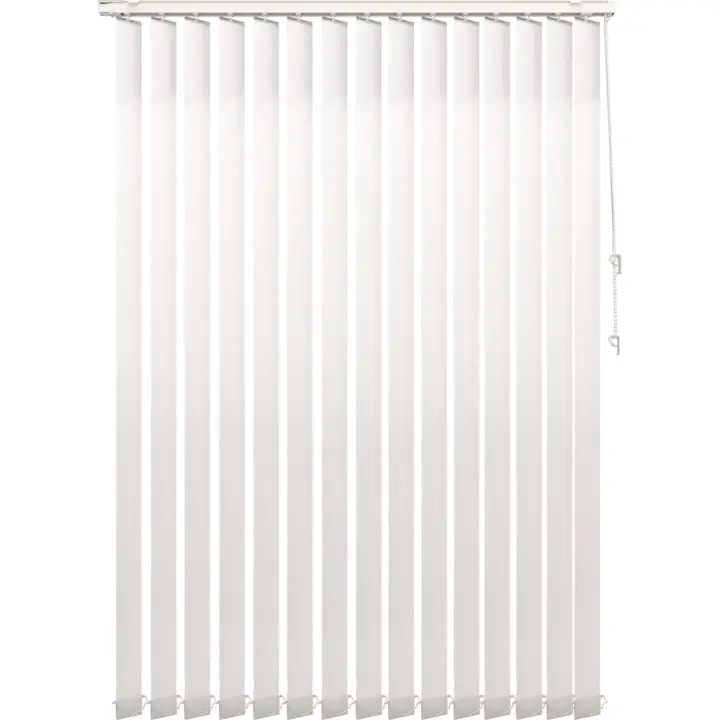 Plushome Estor Tamizante De Lamas Verticales (100X260Cm,150X260Cm,200X260Cm,250X272Cm) Oslo. Blanco/Gris - 1