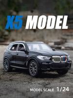 Coche De Juguete De Aleación X5 Escala 1:24 SUV Con Función De Retroceso Y Sonido Luz Regalo Para Niños Coleccionables De Metal - details 0