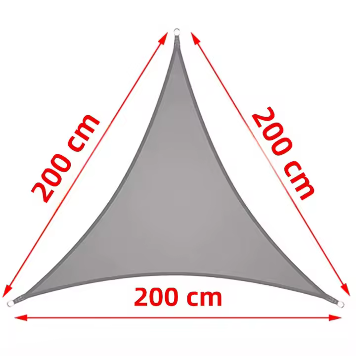 Sail Shade Triangular Impermeable Para Jardín Patio Teléfono De Poliéster Para Baño De Agua Camping Y Senderismo Canopy De Sombra - 1