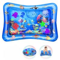 Tapete de agua para bebé, tapete de juego acuático sin BPA, juguetes para bebés de 3 a 6 a 9 meses, tapete inflable para el tiempo boca abajo, actividades divertidas para estimular el crecimiento de su bebé, juguete para niños Ocean - details 0