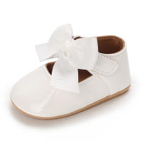 Zapatos De Princesa Para Bebé Niña En Lace Blanca Mocasines Con Lazo Y Borde Antideslizante De Goma Primera Calzado Para Caminar - details 74