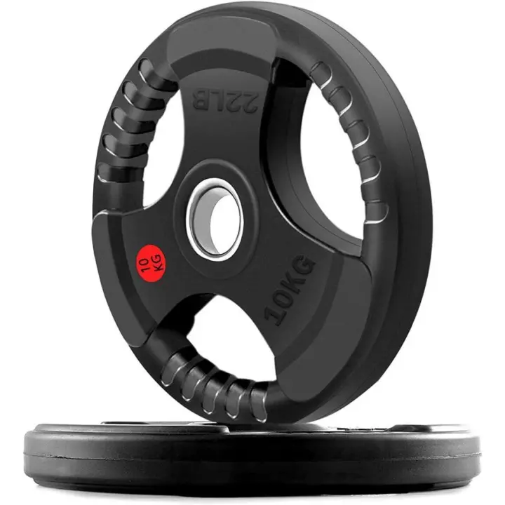 ALLINLIFE DISC WEIGHTS WITH HOLLOW TO GRAB THE HAND, HOLE FOR 50 MM THICK BAR, 2.5-20 KG LIFTING, SQUAT, HOME GYM - 1