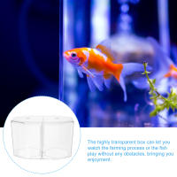 Acuario Octogonal Para Peces Betta Y Guppys Caja De Incubación De Alimentos Acrílico Transparente Para Reproducción De Peces En El Hogar - details 1