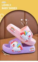 Zapatillas De Verano Para Niñas Con Diseño De Unicornio Antideslizantes Y Antigolpes Para El Hogar Y Baño Talla 2-8 Años - details 0
