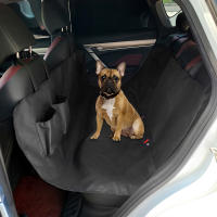 Cubierta De Asiento Para Coche Para Perros 600D Tela De Lona Impermeable Protector De Asiento Con Bolsillo De Almacenamiento Para Viajes Con Mosquitero Y Portaartículos - details 0