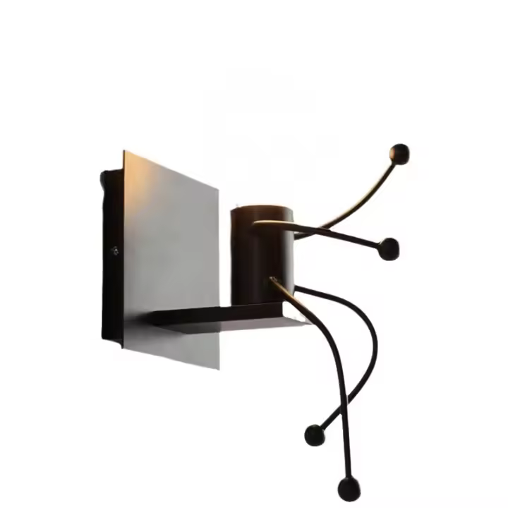 Lámpara De Pared Creativa Y Moderna Con Muñecos Nórdica De Metal Para Iluminación De Dormitorio Y Sala De Niños Y Bebés - 1