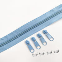 Cremalleras De Nylon Largas Para Costura Y Tailor 1/2/3/5/10 Metros Con Deslizadores 4/8/12/20/40 Piezas Accesorios Para Ropa Y Bolsos - details 2