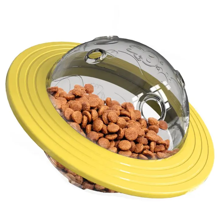 Juguete para perros UFO amarillo adecuado para cachorros hasta perros grandesJuguetes para perros.   Juguetes para perrosJuguetes para la dentición Perro interactivoJuguetes para perrosBalón de entrenamientoMaterial resistente - 1