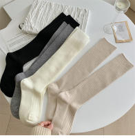 Medias Retro Para Mujer Estilo Japonés De Otoño Invierno Cálidas Y Suaves Medias Largas De Color Sólido Moda Casual Para Mujer - details 4