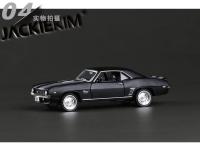 Modelo De Coche De Metal Chevelle USA 1969 Camaro SS Vintage En Color Mate Negro a Escala 1:36 Regalo Para Coleccionistas Y Niños - details 3