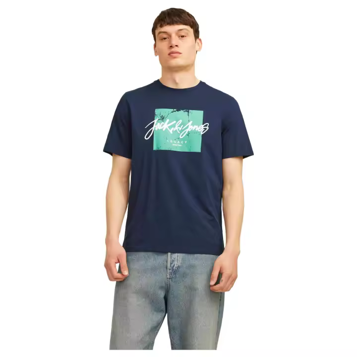 Camiseta de Manga Corta Jack&Jones Riley para hombre en color azul - 1