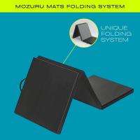 COLCHONETA PLEGABLE YOGA - GIMNASIA - FITNESS, MARCA MOZURU, MEDIDAS 180CM X 60CM X 5CM), MULTIFUNCIONAL Y ANTIDESLIZANTE COLOR NEGRA INCLUYE PLAN DE ENTRENAMIENTO GRATUITO - details 1