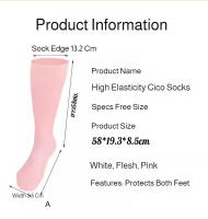 1 Pares De Calcetines De Silicona Suave De Cintura Alta Antifugas Para Playa Zapatillas De Natación Y Diving Sumergibles Para Mujer - details 0