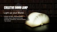 Lámpara De Mesa LED 3D Recargable Por USB Luz Nocturna De 3 Colores Plegable Creativa Con Imán Para Libros Iluminación Portátil - details 4