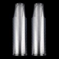 Vasos De Plástico Reutilizables Redondos 30/50X Copas Para Postres Descartables Bebidas Para Mercado Al Por Menor - details 10