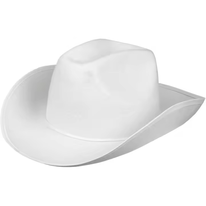 Adult Cowboy Hat, Headgear, Sheriff, Rodeo Rider, Wild West, Costume, Carnival, Theme Party - 1