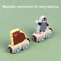 Juguetes De Madera Magnéticos Para Niños Montessori Set De Trenes De Colores Con Números Juguetes Educativos Para Niños Y Niñas Regalo De Cumpleaños O Navidad - details 1