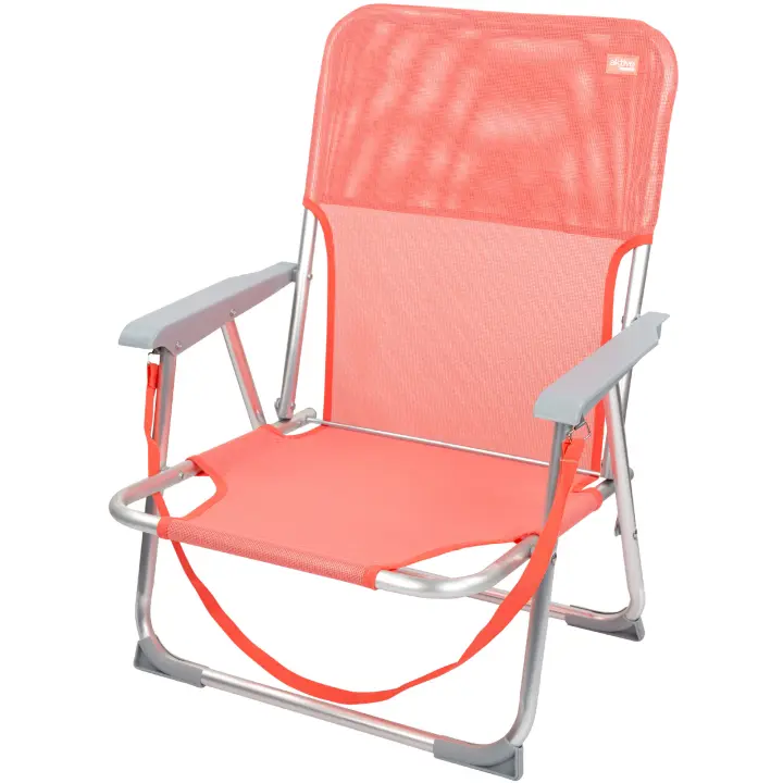 Silla plegable fija aluminio Aktive Beach, Silla de playa fija, Silla playera - 1