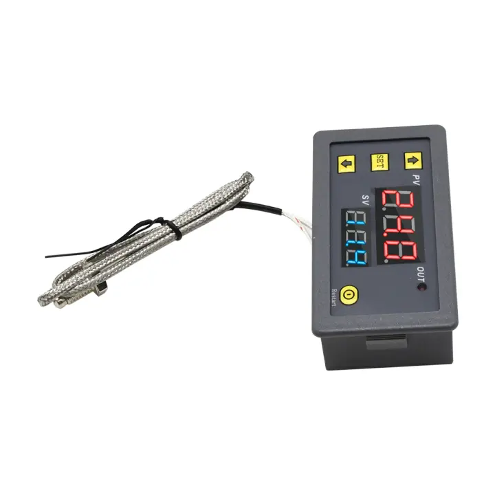 Termostato Digital K Con Sensor De Termocoplante DC 110-220V Rango De Medición -60~500℃ Termostato Incorporado Para El Hogar - 1