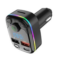 Transmisor FM Bluetooth manos libres para coche, modulador de Radio, reproductor MP3, USB Dual, adaptador de carga súper rápida para coche - details 7