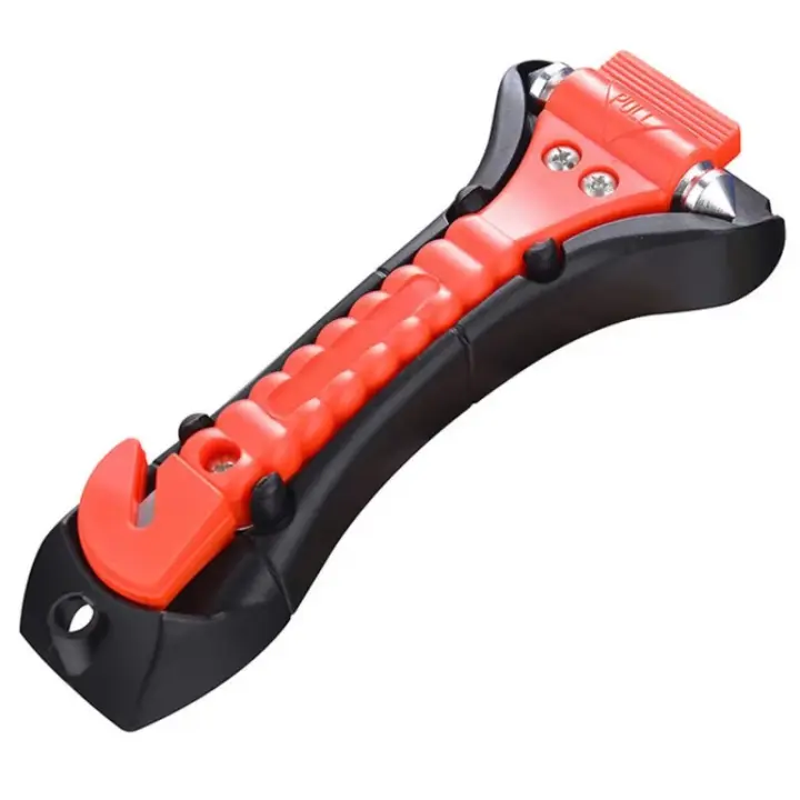 Martillo De Seguridad Para Coche 2 En 1 Rescate Emergencia Herramienta De Escape Y Rompe Vidrios Para Salida De Incendio - 1