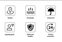 Cinta PU Impermeable Para Cuidado De Tatuajes Protección Y Curación Adhesivo Para Piel Medicina De Herida Respirable Tamaño 5cm X10m 10cm X5m 15cm X5m 20cm X5m - details 5