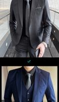 Traje De Boda Italiano Estilo Nuevo 6XL Para Hombre Conjunto De 3 Piezas (Chaleco + Chaqueta + Pantalones) Moda Negocios Formal - details 10