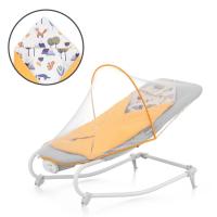 Kinderkraft FELIO2 Hamaca Bebé, Balancín, Silla mecedora con manta envolvente, mosquitera y arco con 3 juguetes, vibraciones, 8 músicas, extremadamente ligera - details 2