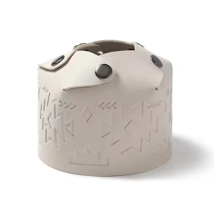 Funda De Cuero Para Tanque De Gas Portátil Protector De Viaje Al Aire Libre Funda De Gas Para Camping Y Senderismo - 1