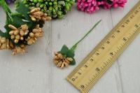 12 Pcs Flores Artificiales De Estambul Para Decoración De Boda DIY Adorno De Coronel Hilo Y Regalo De Caja De Flores Falsas Para Scrapbooking - details 2