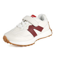 Zapatos Para Niños Y Niñas Suela De Goma Transpirables De Cuero PU Tenis Planos Para Bebés En Colores Rosa/Negro/Ceniza Tallas 21-36 - details 2