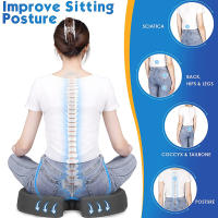Cojín De Memoria De Espuma Para Viaje Soporte Coccyx U-Shaped Almohada Para Silla Cojín De Masaje Ortopédico Para Coche Y Oficina - details 6