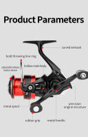 Reel De Pesca LINNHUE LR1500 2500 1000-4000 Con Engranaje Doble Y Embozo Profundo Y Suave Metal Accesorio De Pesca - details 1
