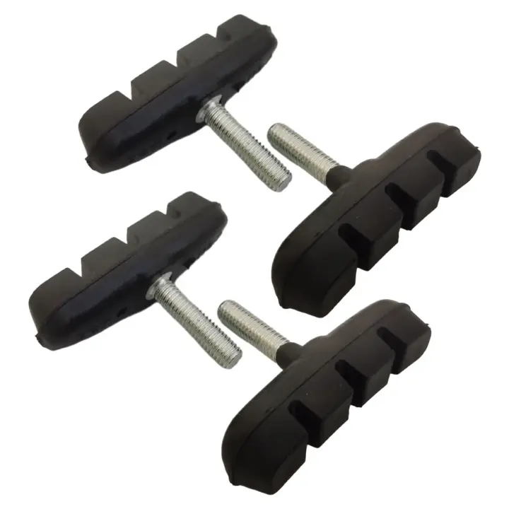 2 Pares De Bloques De Freno De Bicicleta En Goma Ligera Para MTB Mountain Road V-brake Pads De Fricción Para Rueda Accesorios De Freno De Bicicleta - 1